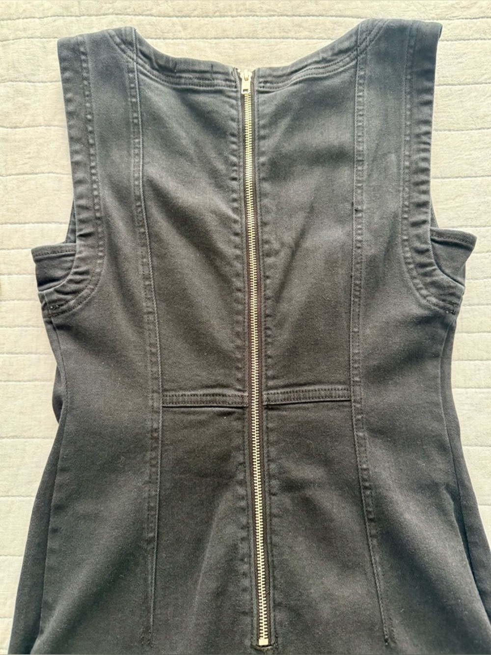 Anthropology Pilcro Sleeveless Denim Midi Dress, SZ: S. Black. - Picture 5 of 5